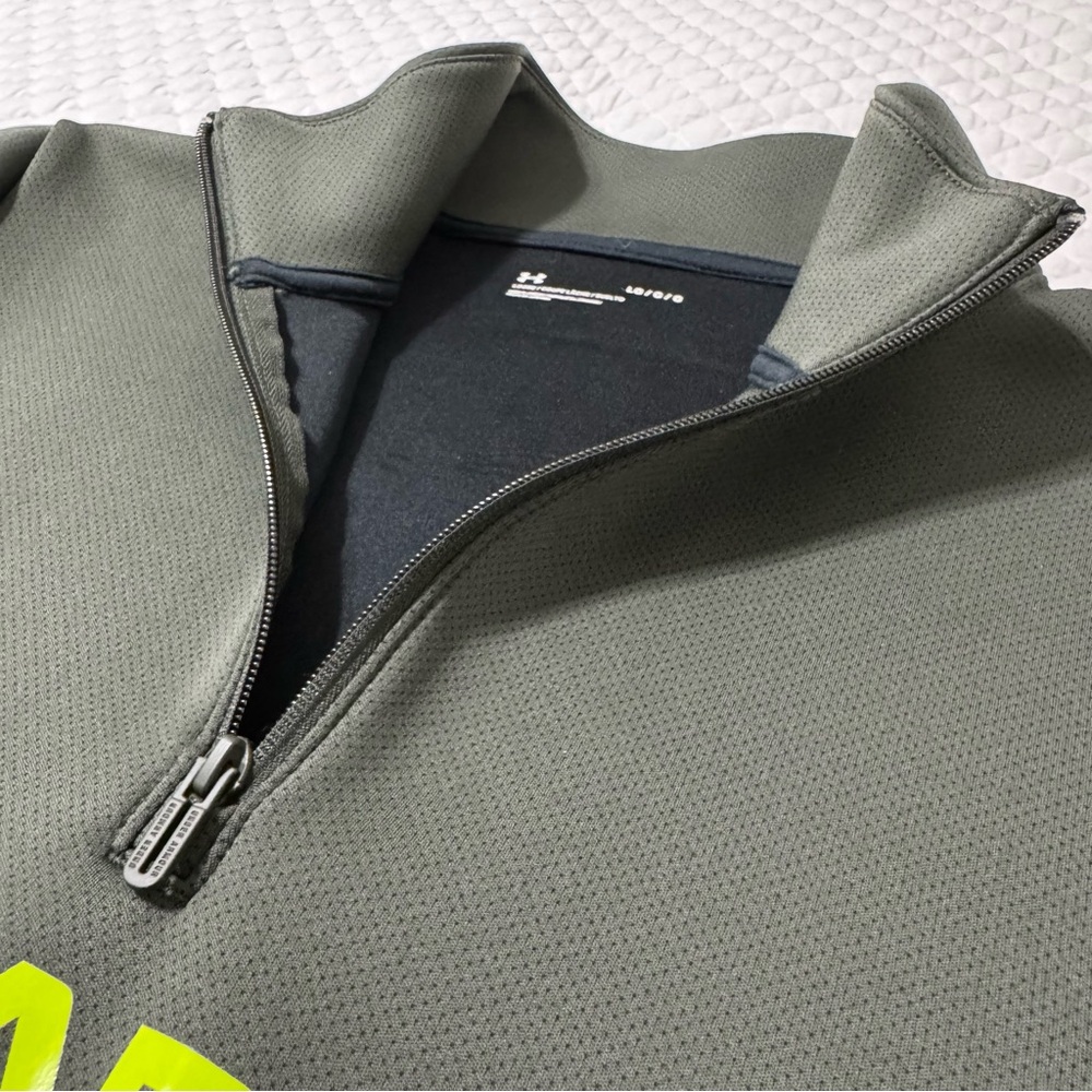 Under Armour - Olive Half-Zip Pullover - Picture 3 of 5